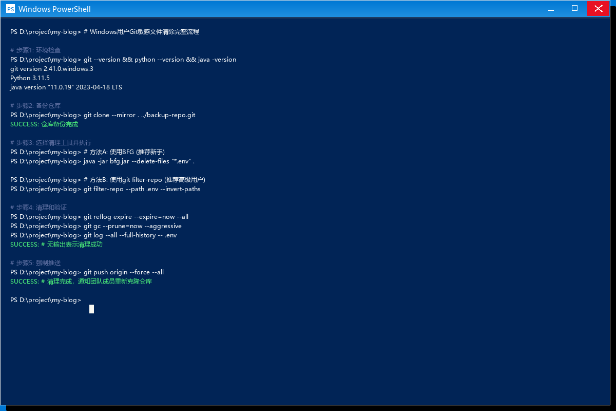 Windows 用户完整操作流程图